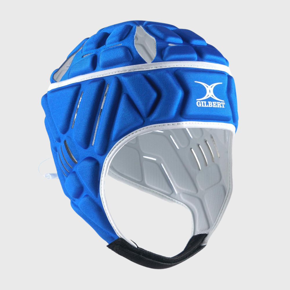 Gilbert Vapour 5-25 Rugby Headguard Royal/White - Rugbystuff.com