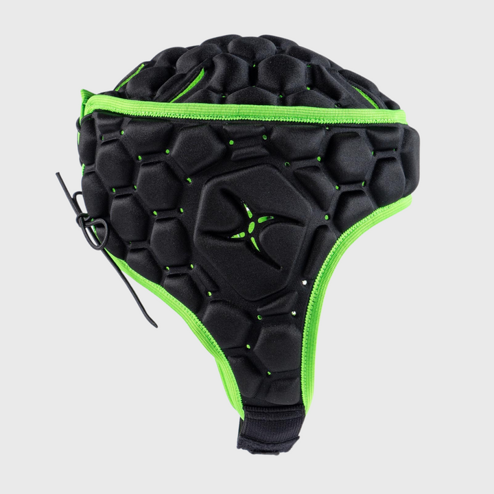 Gilbert XP 250 Rugby Headguard Black/Green - Rugbystuff.com