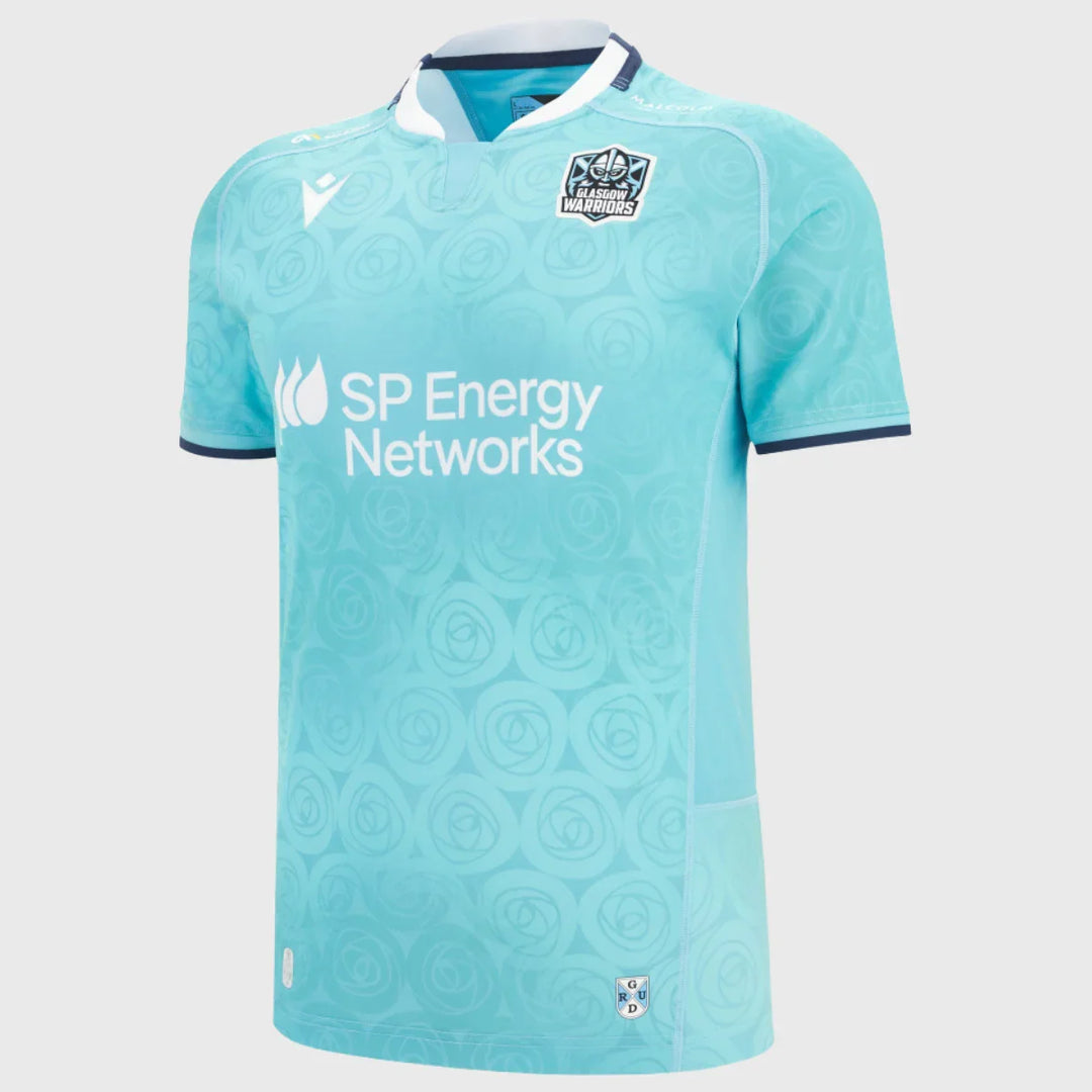 Macron Glasgow Warriors Kid's Away Replica Rugby Shirt 2025/26 - Rugbystuff.com