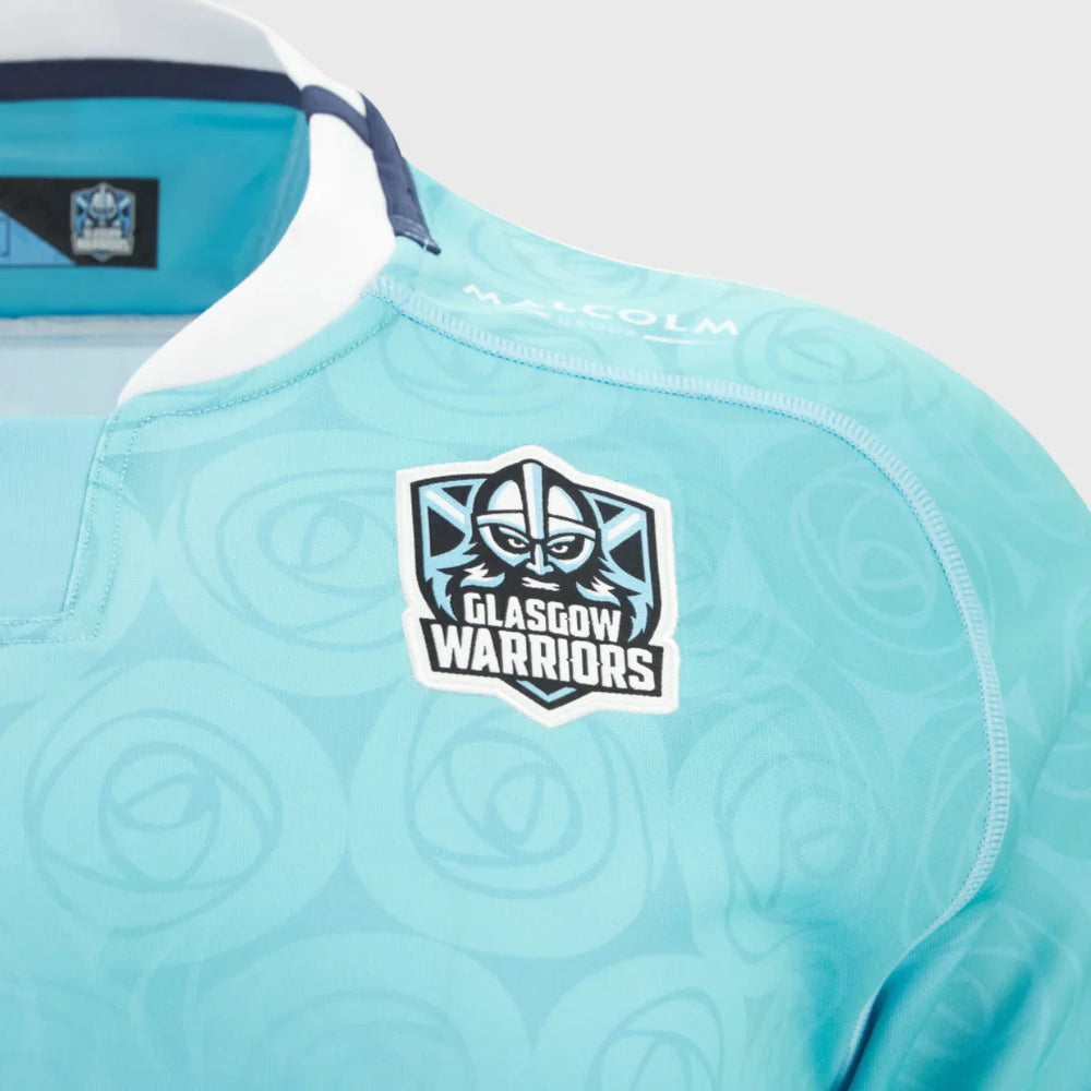 Macron Glasgow Warriors Kid's Away Replica Rugby Shirt 2025/26 - Rugbystuff.com
