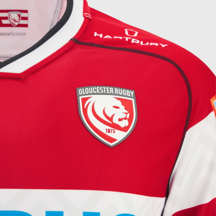 Macron Gloucester Home Replica Rugby Shirt 2025/26 - Rugbystuff.com