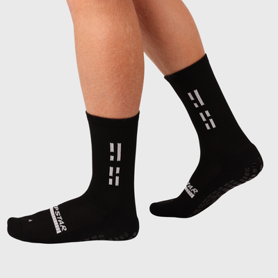 Grip Star Crew Rugby Grip Socks Black