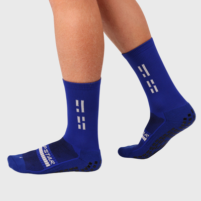 Grip Star Crew Rugby Grip Socks Royal