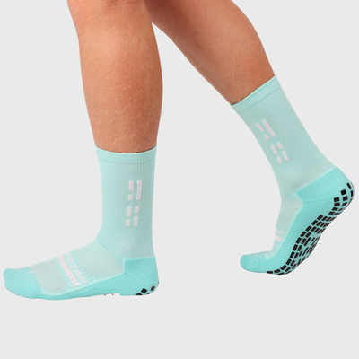 Grip Star Crew Rugby Grip Socks Teal