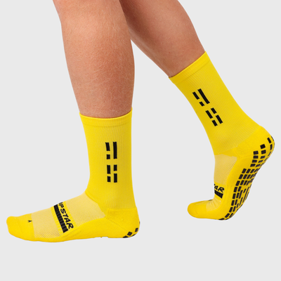 Grip Star Crew Rugby Grip Socks Yellow