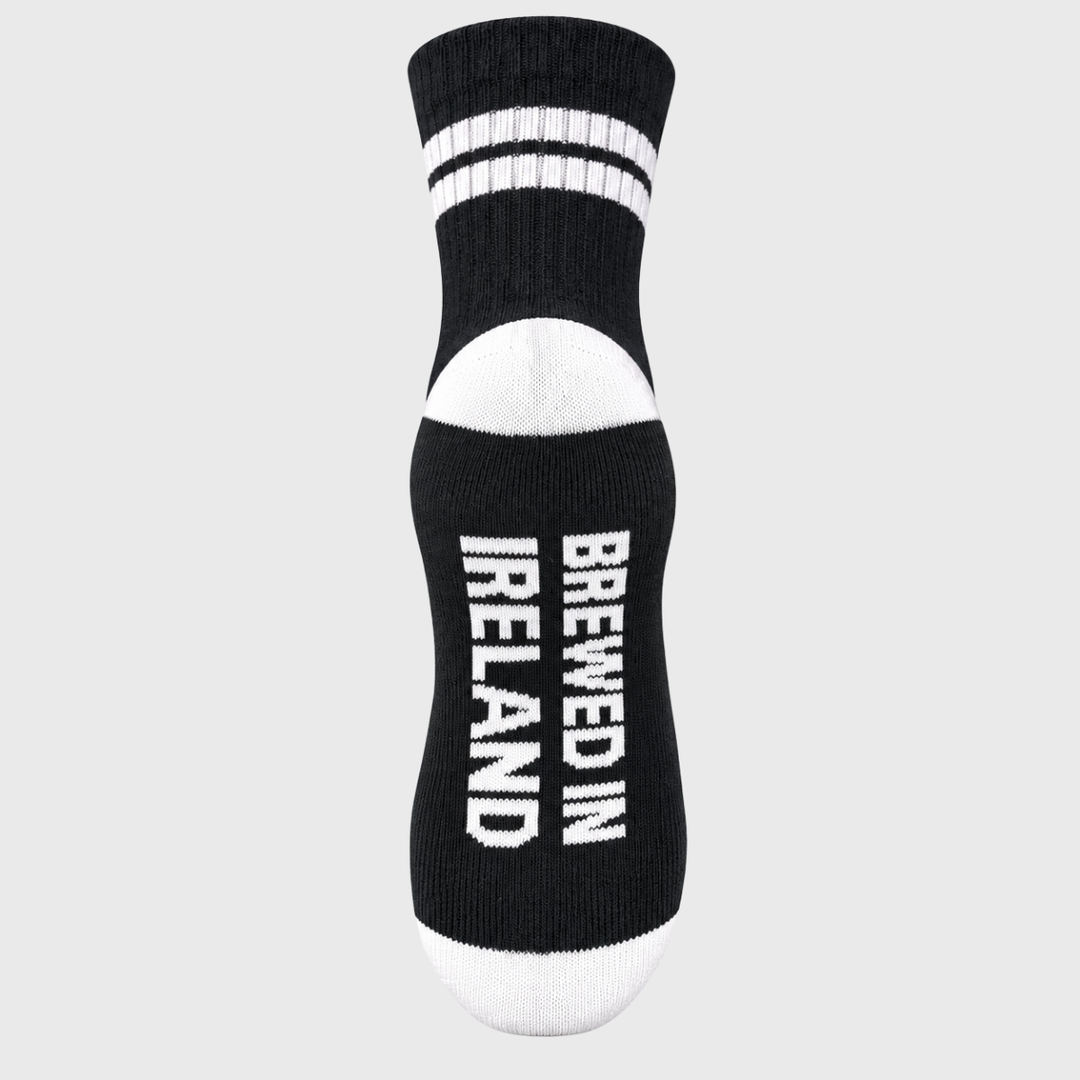 Guinness Brewed In Ireland Socks Black/White