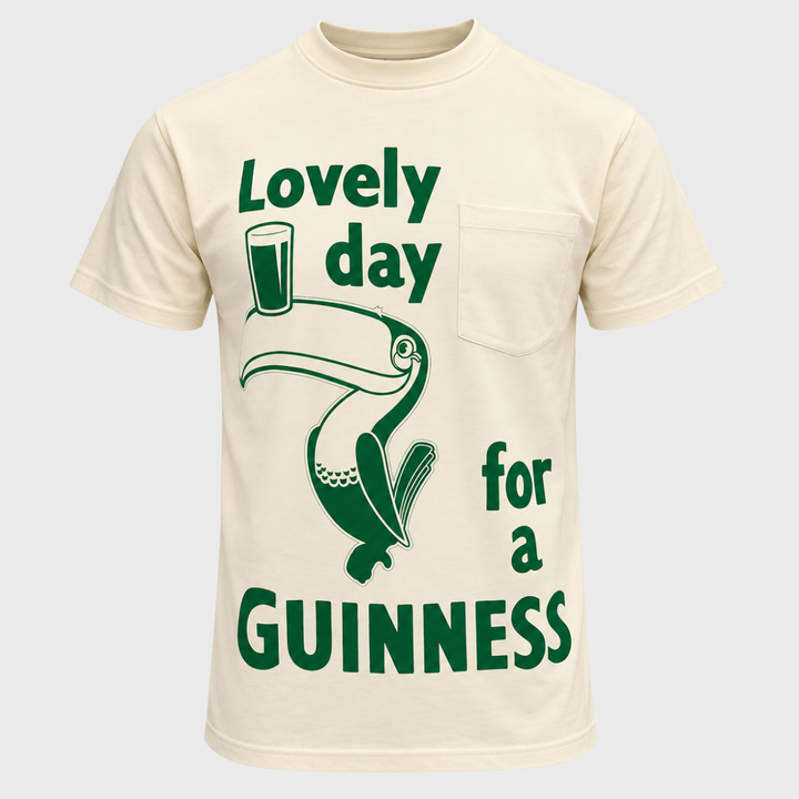 Guinness Lovely Day Graphic Pocket Tee Cream