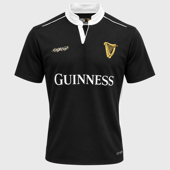 Guinness Performance Rugby Shirt Black/White