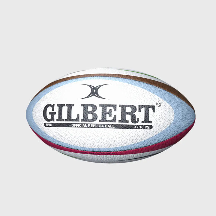 Gilbert Harlequins Replica Midi Rugby Ball - Rugbystuff.com