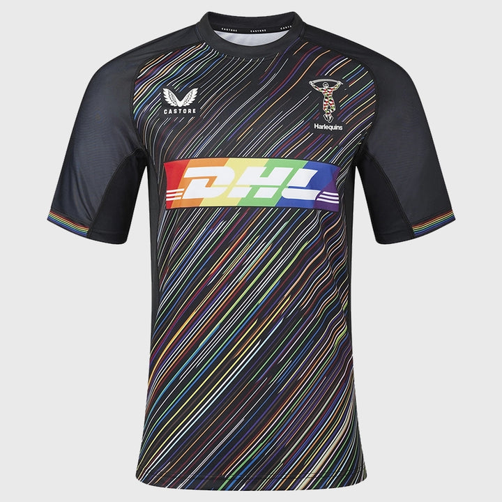 Castore Harlequins Women's LGBTQ+ Pride Replica Rugby Shirt 2023/24 - Rugbystuff.com