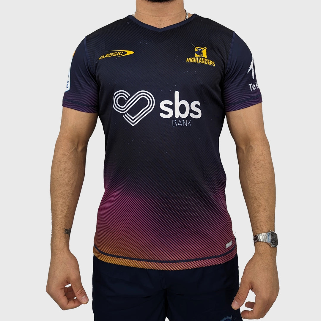 Classic Highlanders Kid's Super Rugby Training Tee - Rugbystuff.com