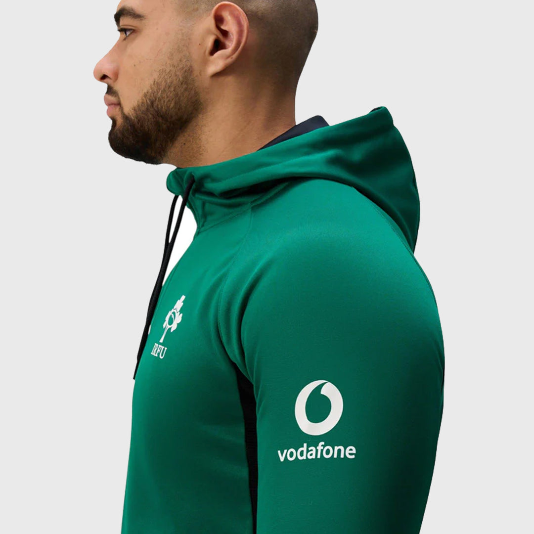 Canterbury Ireland Rugby 1/4 Zip Training Hoody Green - Rugbystuff.com