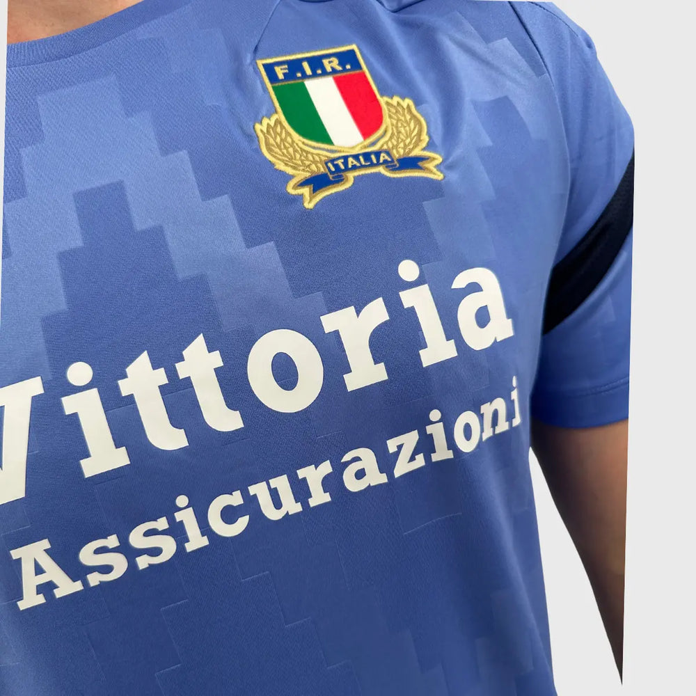 Macron Italy Rugby Training Staff Tee - Rugbystuff.com