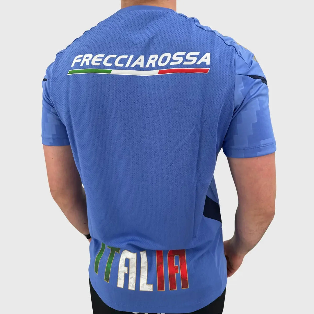 Macron Italy Rugby Training Staff Tee - Rugbystuff.com