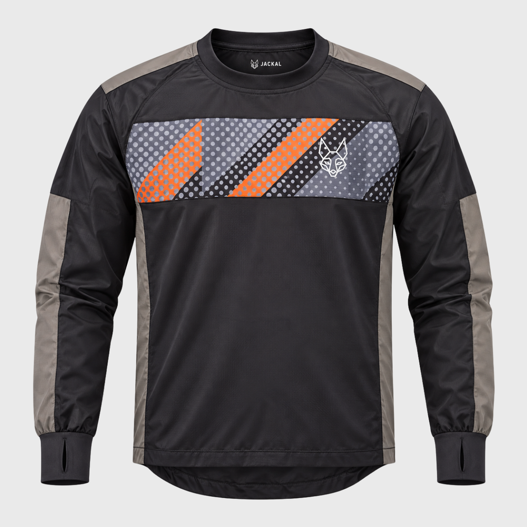 Jackal Rugby Koura Contact Top Black/Grey/Orange