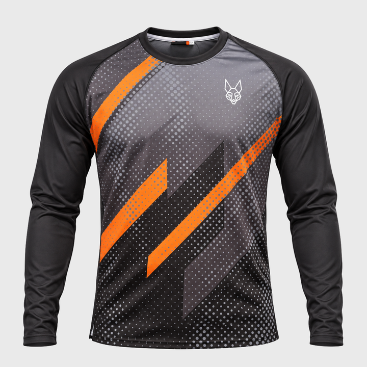 Jackal Rugby Turnover Training Sweatshirt Black/Grey/Orange