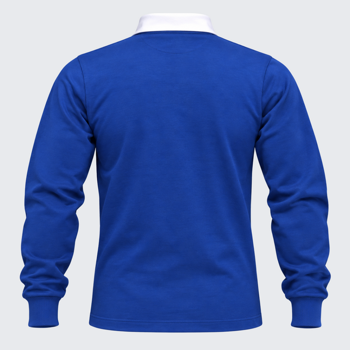 Jackal France Classic Long Sleeve Blue Rugby Shirt