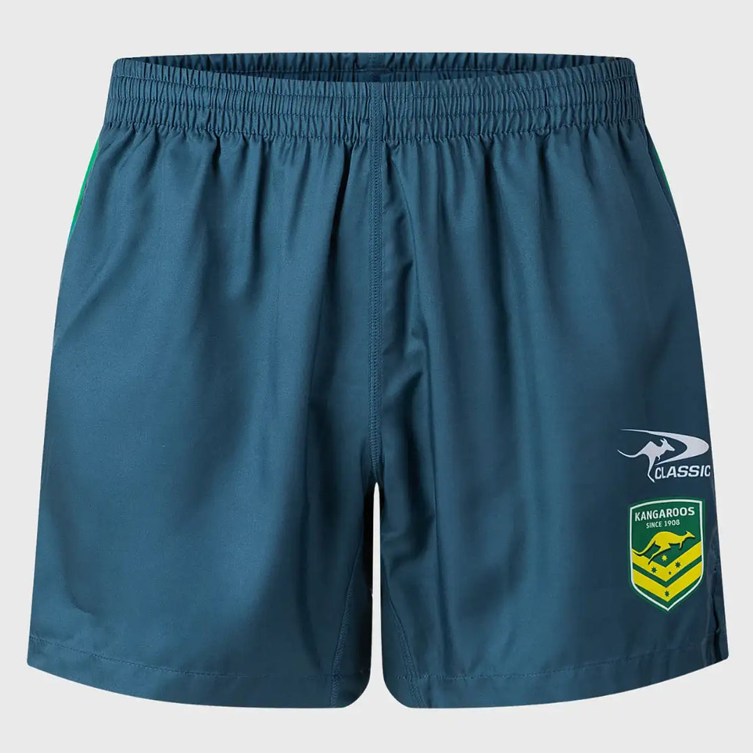 Classic Kangaroos Rugby League Gym Shorts 2026 - Rugbystuff.com