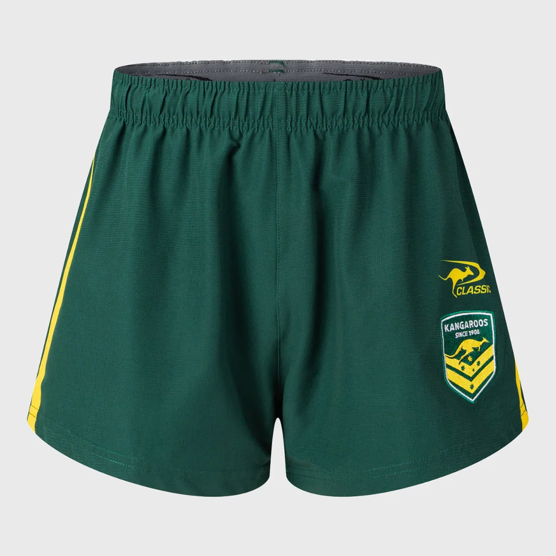 Classic Kangaroos Rugby League Home Shorts 2025/26 - Rugbystuff.com