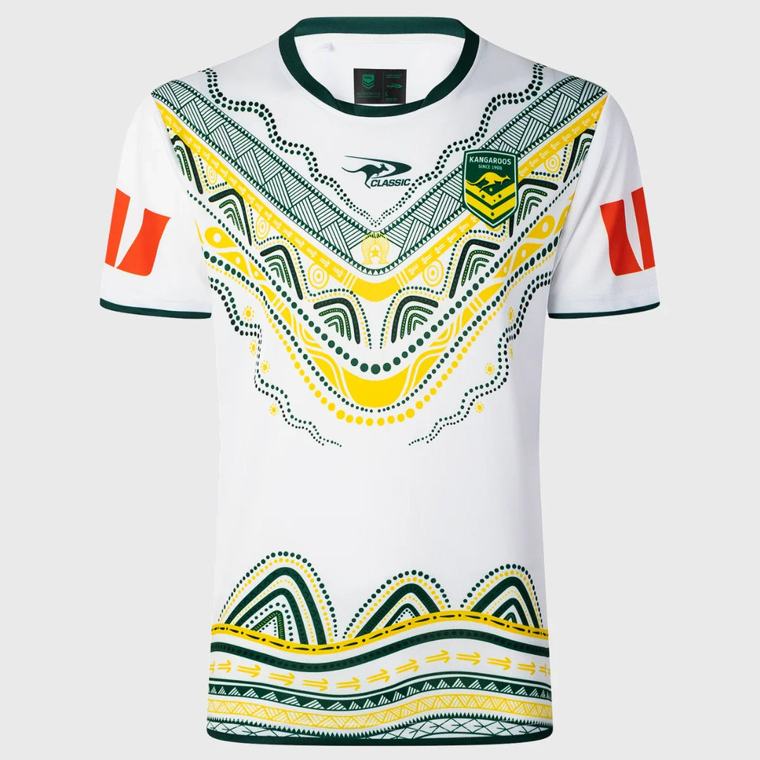Classic Kangaroos Rugby League Indigenous Jersey 2025/26 - Rugbystuff.com