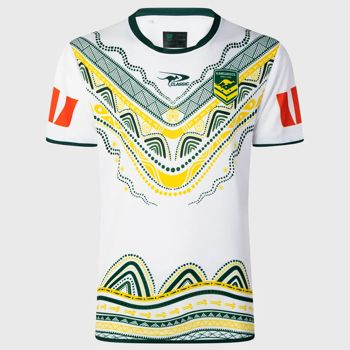 Classic Kangaroos Rugby League Indigenous Jersey 2025/26 - Rugbystuff.com