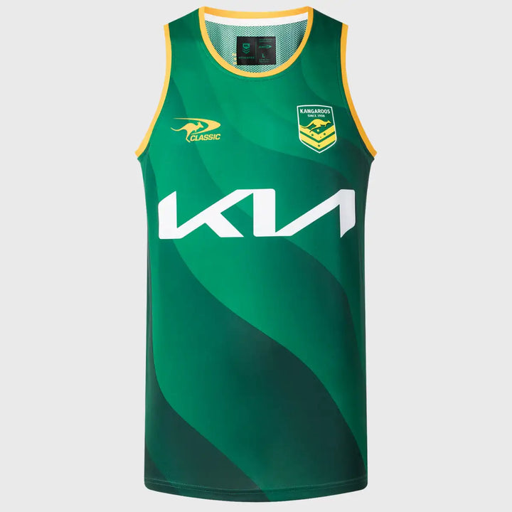 Classic Kangaroos Rugby League Pro Training Singlet 2026 - Rugbystuff.com