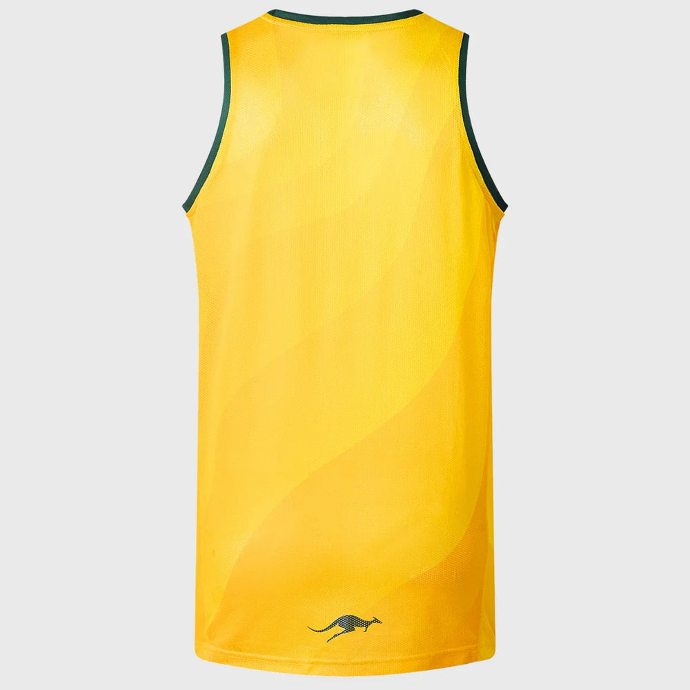 Classic Kangaroos Rugby League Pro Training Singlet Yellow - Rugbystuff.com