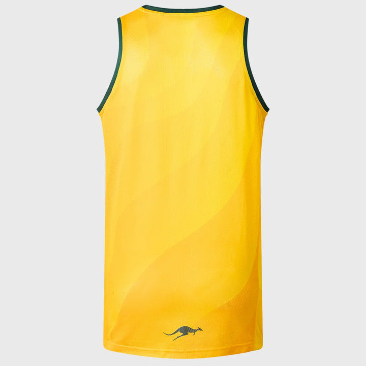 Classic Kangaroos Rugby League Pro Training Singlet Yellow - Rugbystuff.com