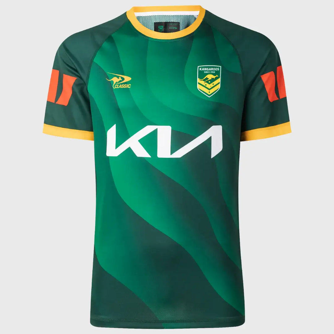 Classic Kangaroos Rugby League Pro Training Tee 2026 - Rugbystuff.com