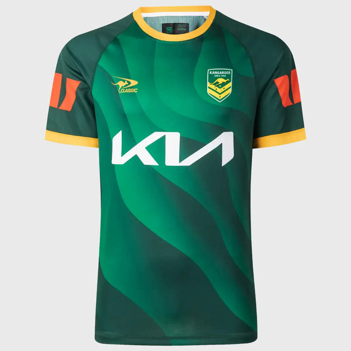 Classic Kangaroos Rugby League Pro Training Tee 2026 - Rugbystuff.com