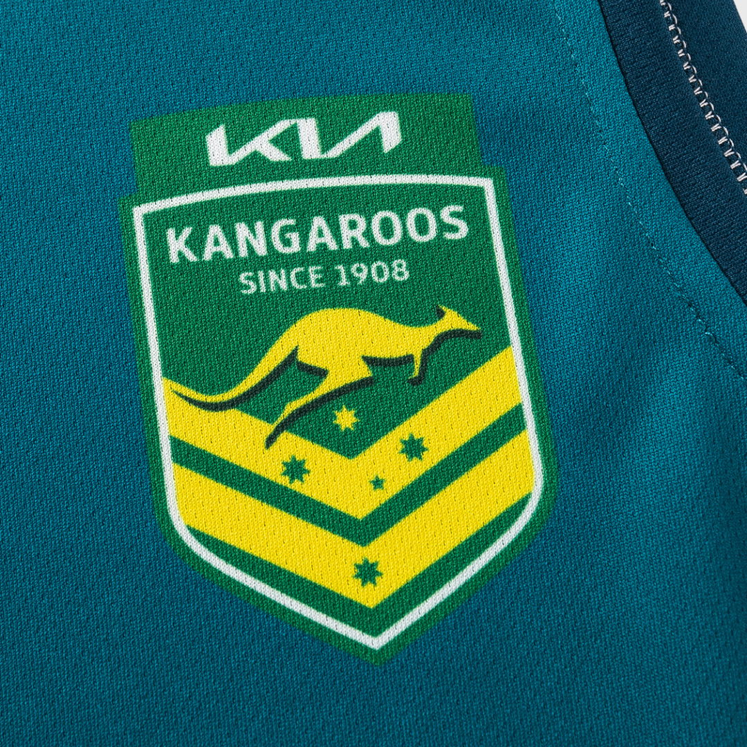 Classic Kangaroos Rugby League World Cup Pro Training Singlet Dark Green