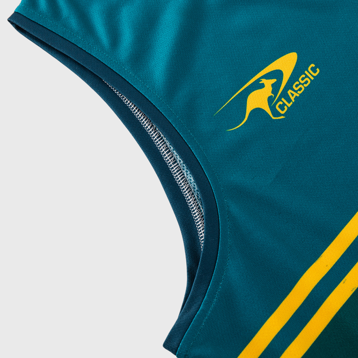 Classic Kangaroos Rugby League World Cup Pro Training Singlet Dark Green