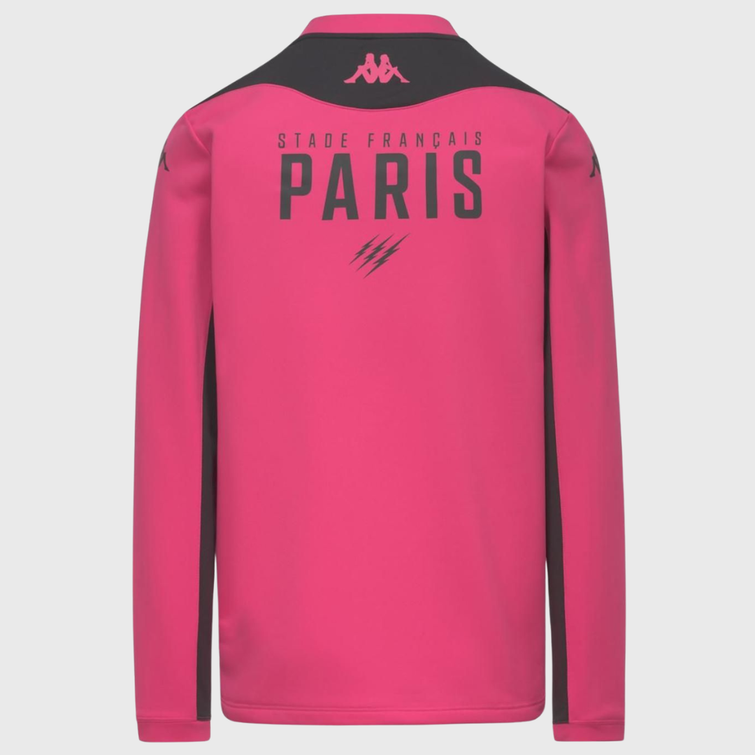 Kappa Stade Francais Training 1/4 Zip Top Pink 2026/27