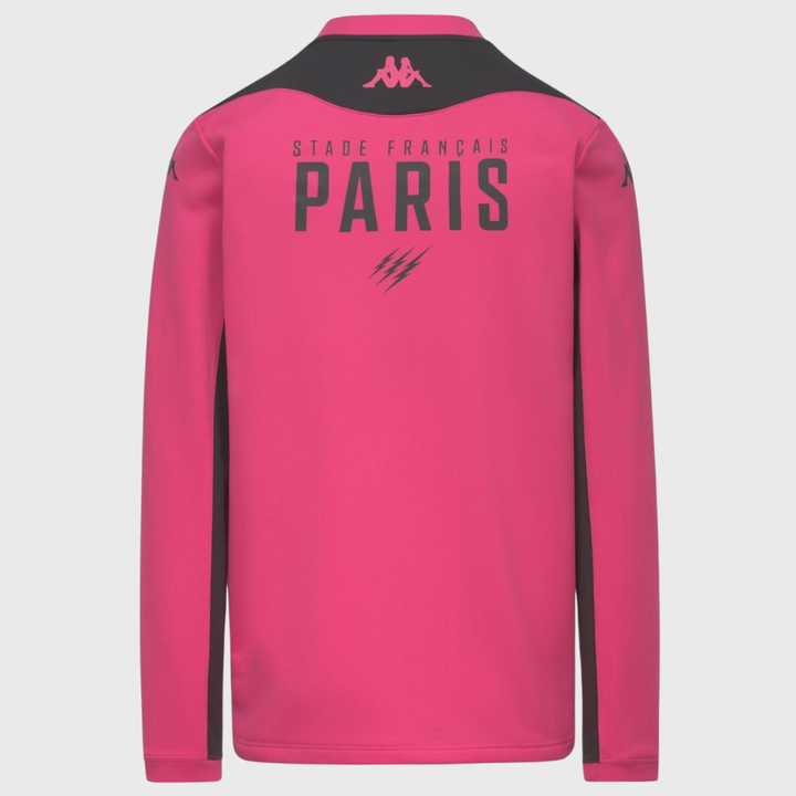 Kappa Stade Francais Training 1/4 Zip Top Pink 2026/27