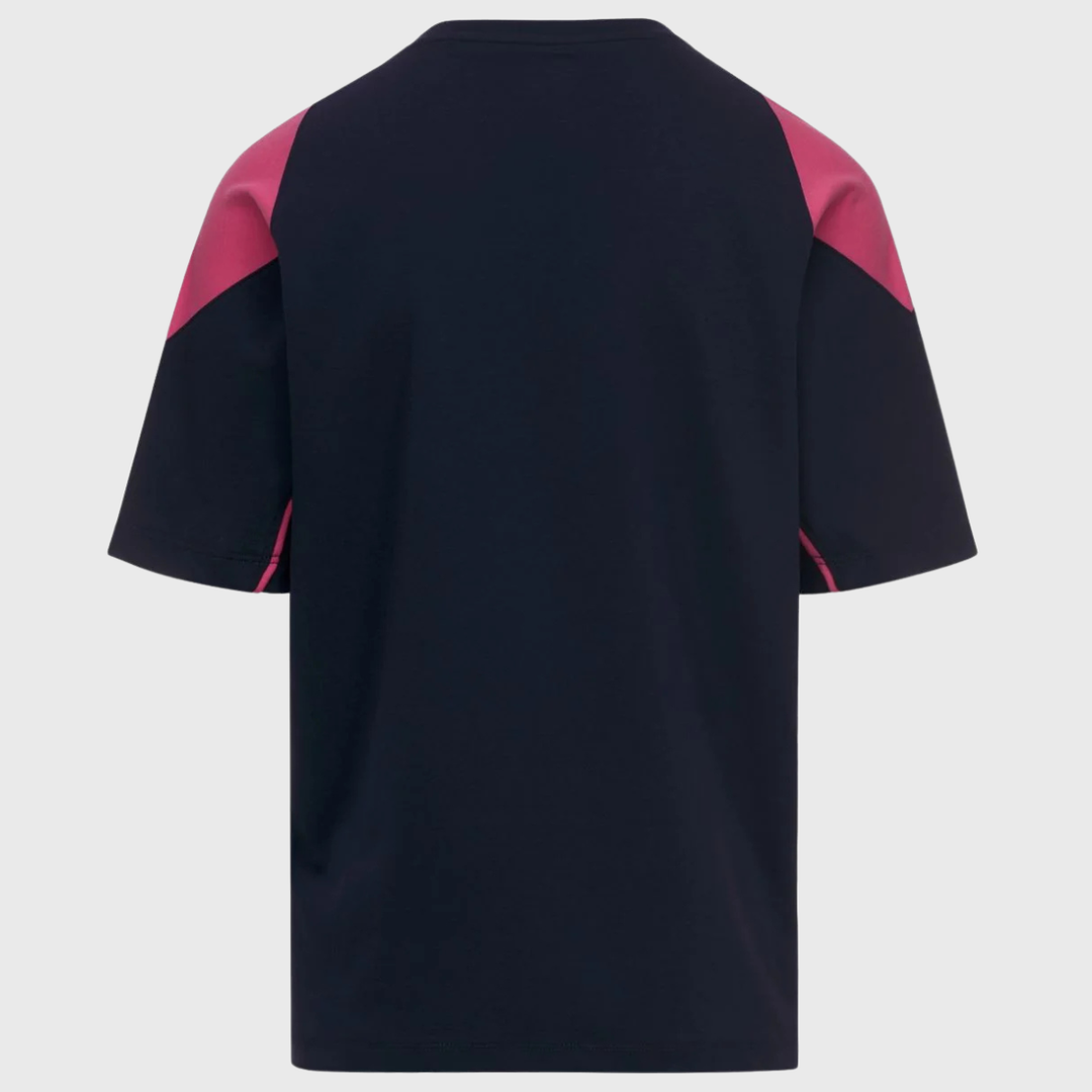 Kappa Stade Francais Supporters Leisure Tee Navy/Pink 2026/27