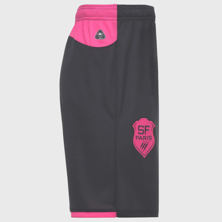 Kappa Stade Francais Gym Shorts Grey 2026/27