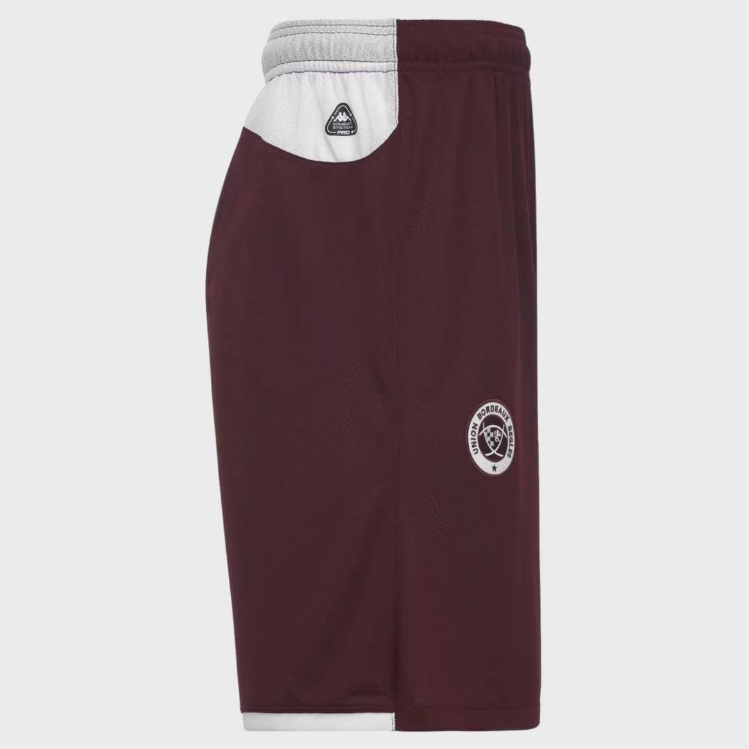 Kappa Bordeaux Begles Gym Shorts Maroon 2026/27