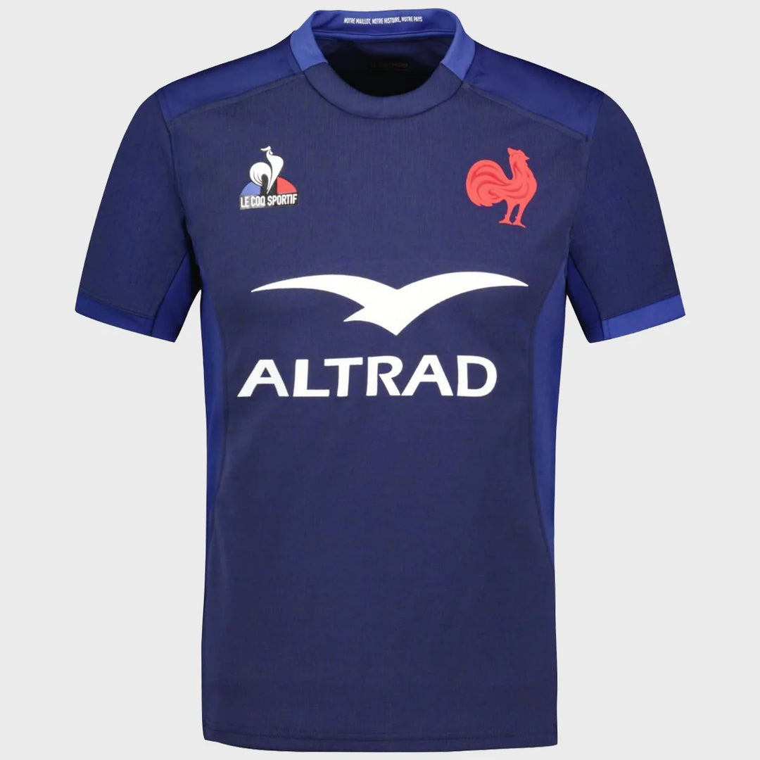 Le Coq Sportif France Kid's Home Replica Rugby Shirt 2023/24 - Rugbystuff.com