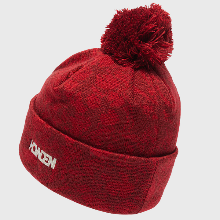 Canterbury British & Irish Lions Fleece Lined Bobble Beanie Hat Red - Rugbystuff.com