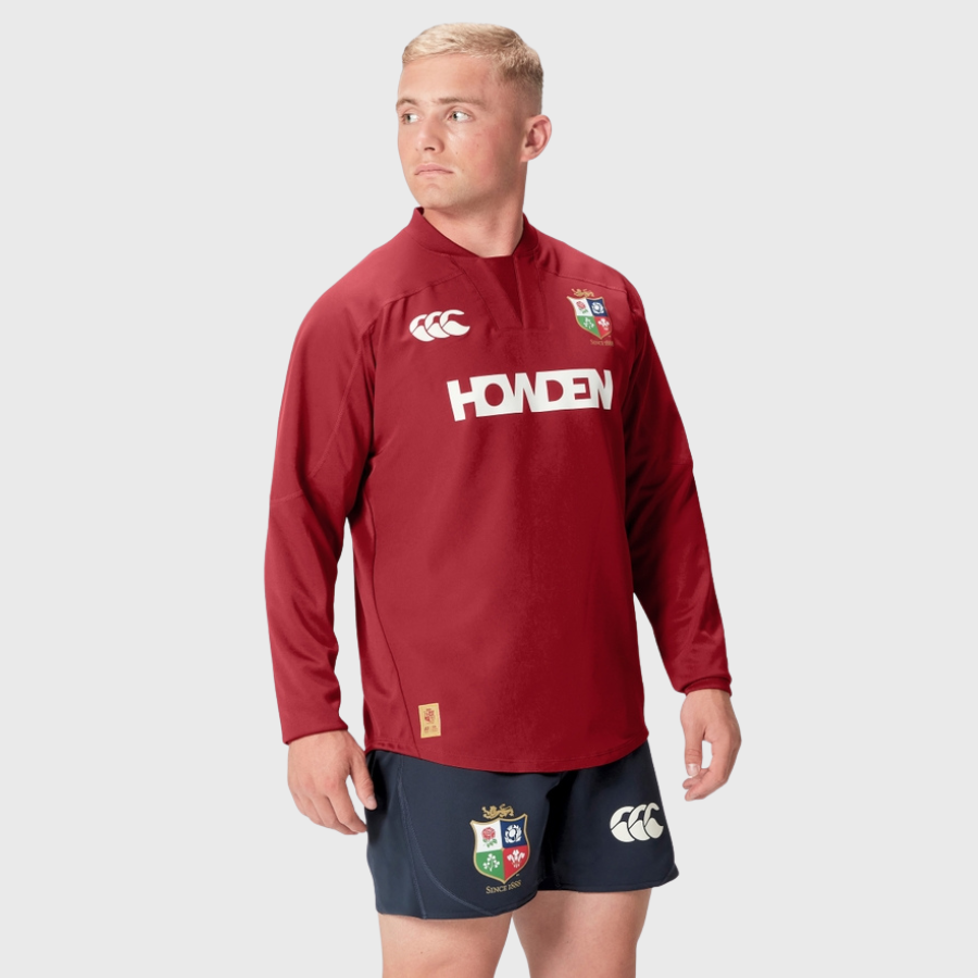 Canterbury British & Irish Lions Men's Drill Top Red - Rugbystuff.com