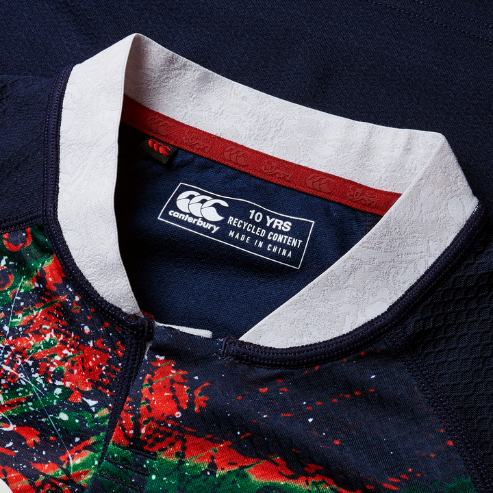 Canterbury British & Irish Lions AU 2025 Kid's Warm Up Rugby Shirt - Rugbystuff.com