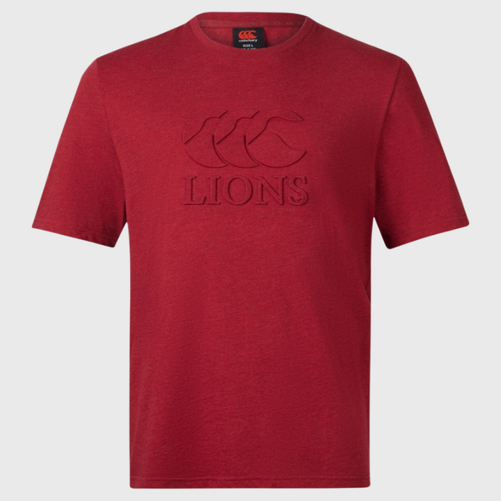 Canterbury British & Irish Lions Monument Tee Red - Rugbystuff.com