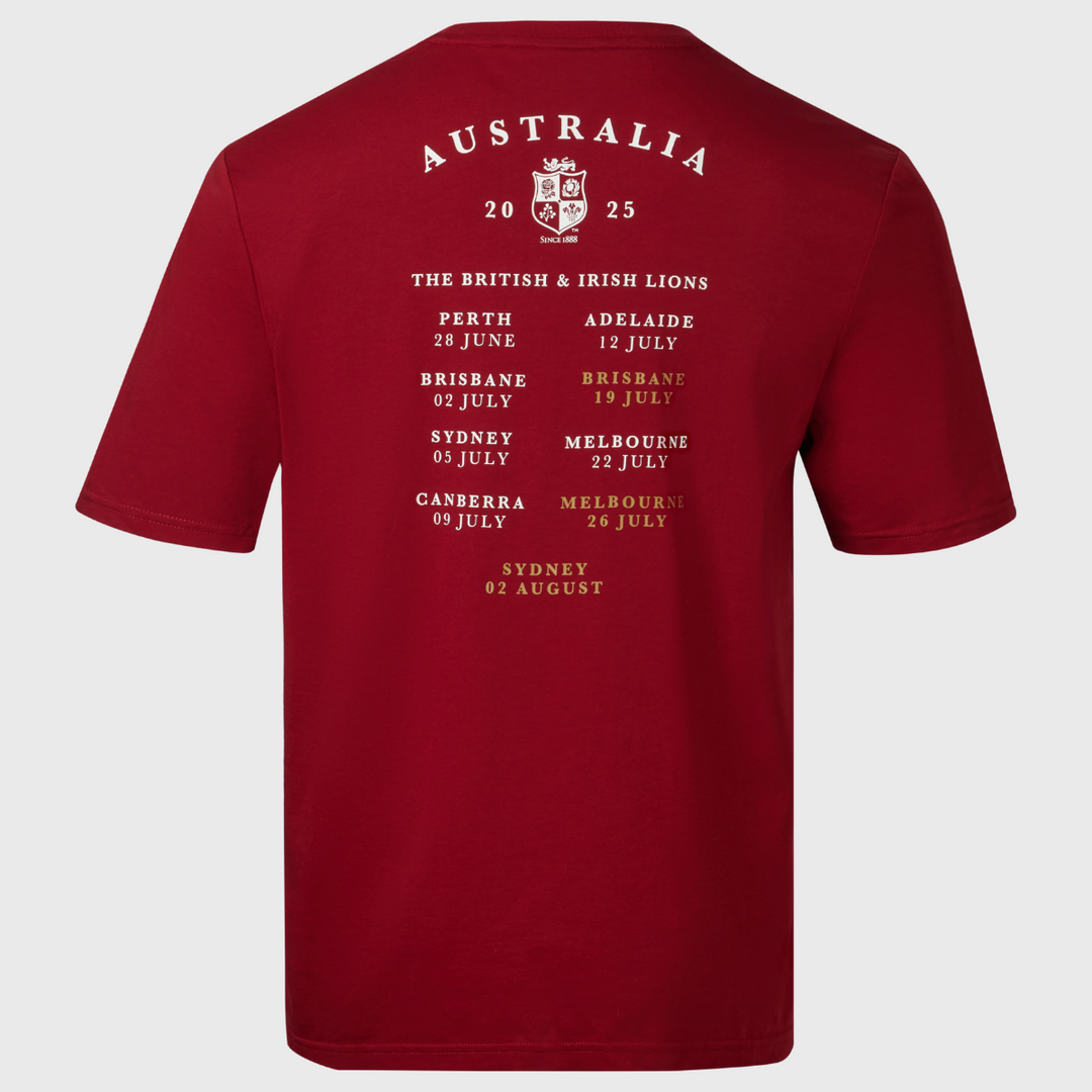 Canterbury British & Irish Lions Tour Dates Tee - Rugbystuff.com