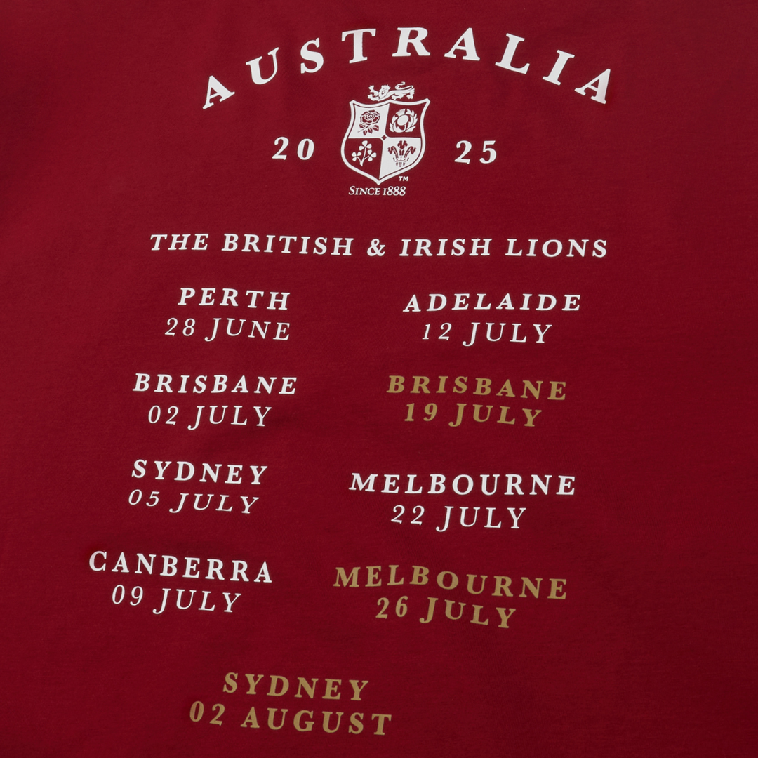 Canterbury British & Irish Lions Tour Dates Tee - Rugbystuff.com