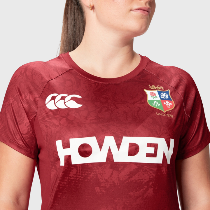 Canterbury British & Irish Lions Women's Superlight Tee Red - Rugbystuff.com