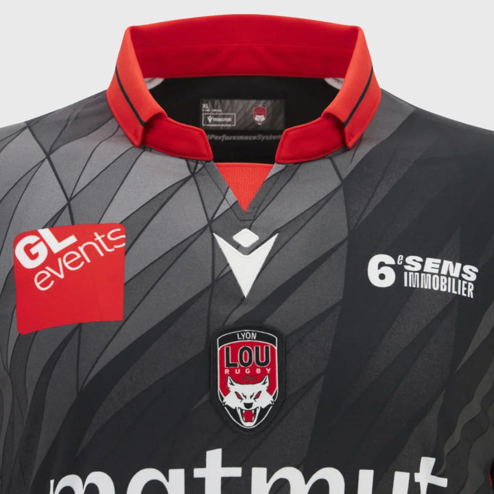 Macron Lyon Olympique Home Replica Rugby Shirt 2025/26 - Rugbystuff.com