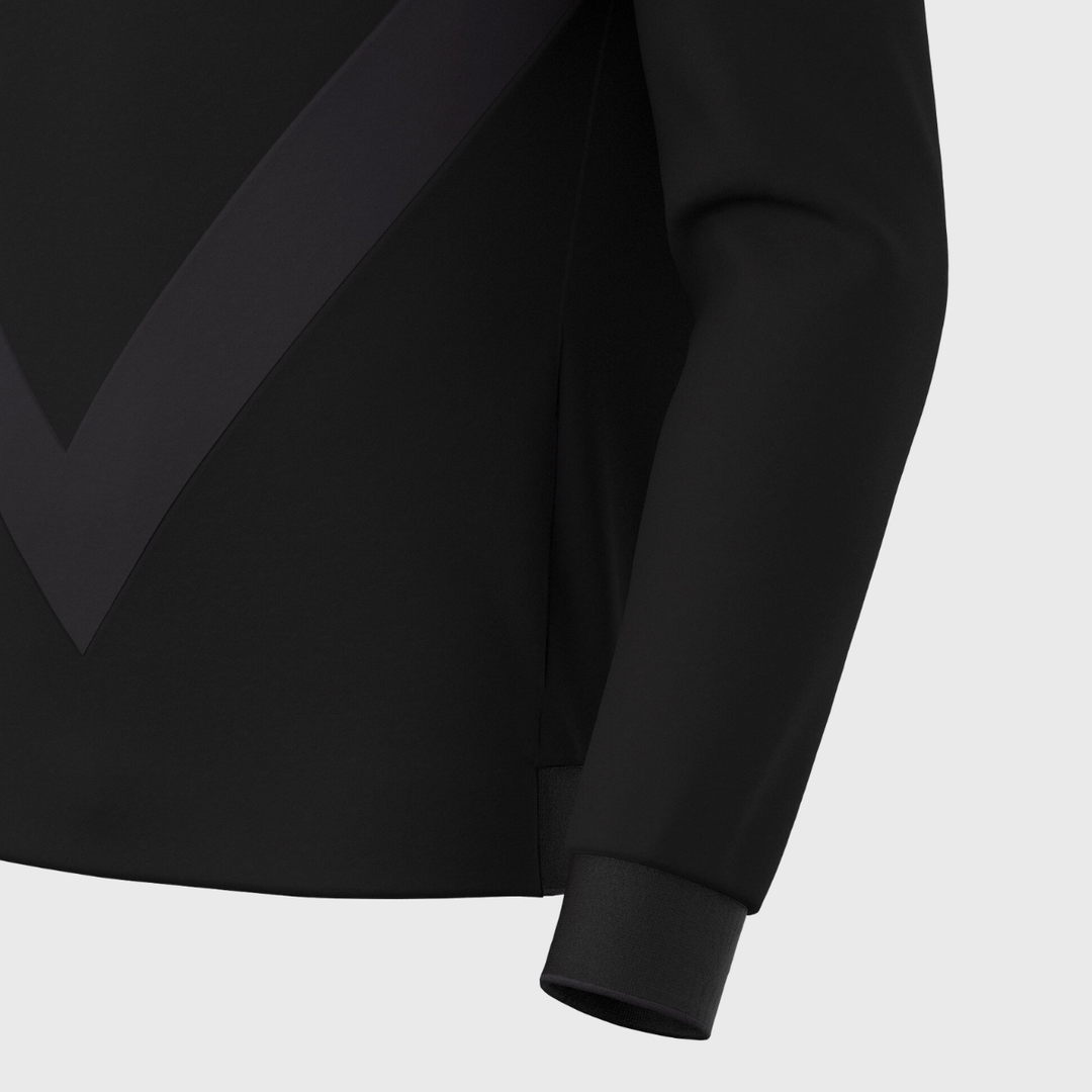 Macron Barbarians Rugby Player's Travel Hoody Black 2025/26