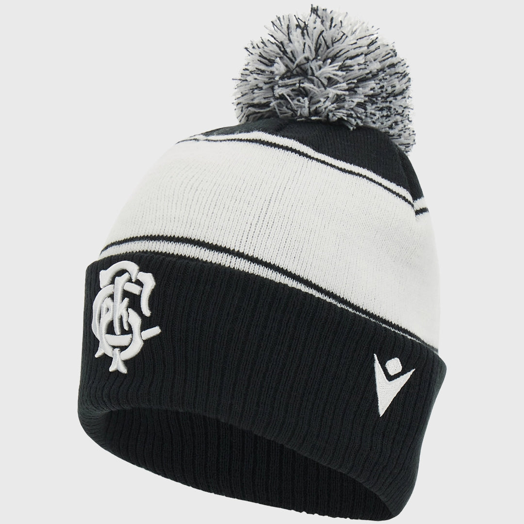 Macron Barbarians Bobble Beanie Hat - Rugbystuff.com