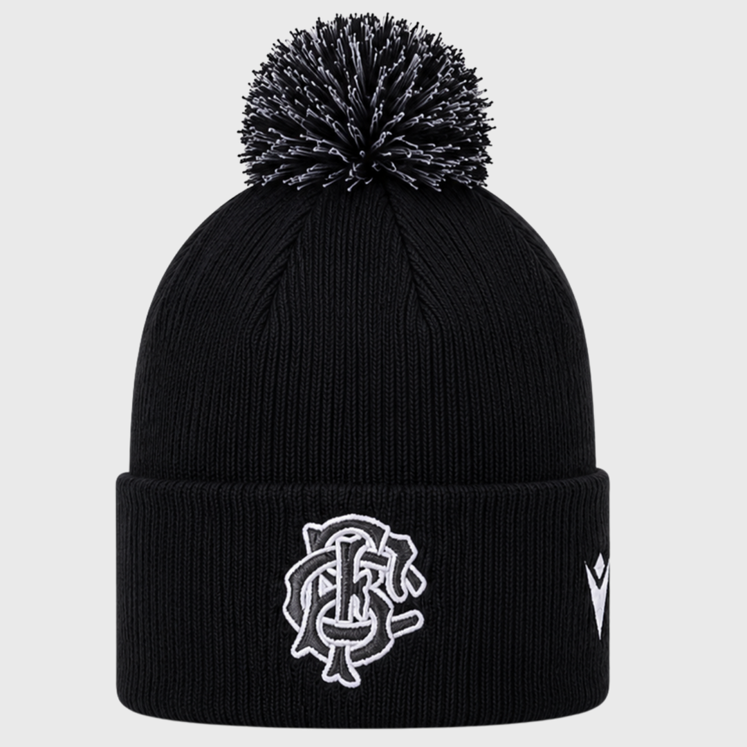 Macron Barbarians Rugby Bobble Beanie Hat 2026/27