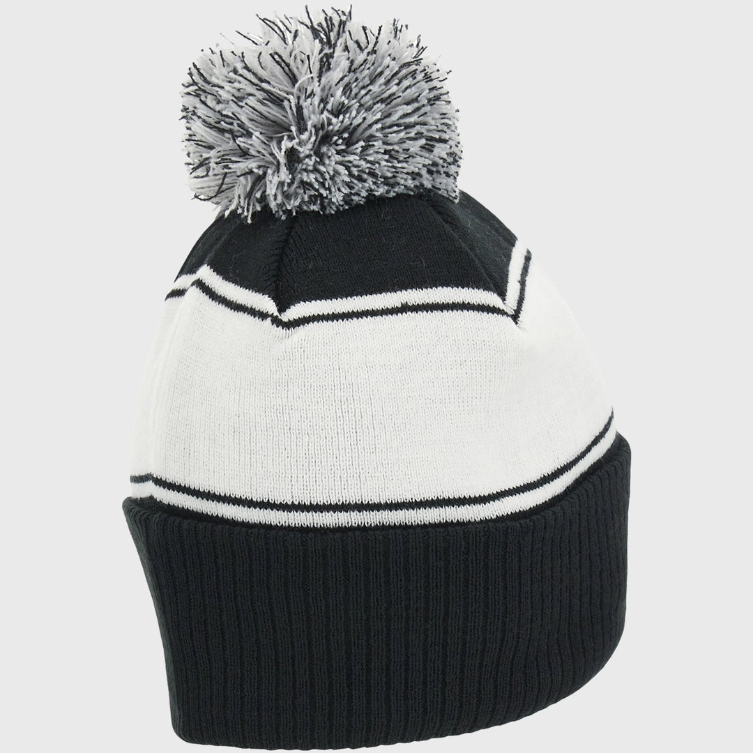 Macron Barbarians Bobble Beanie Hat - Rugbystuff.com